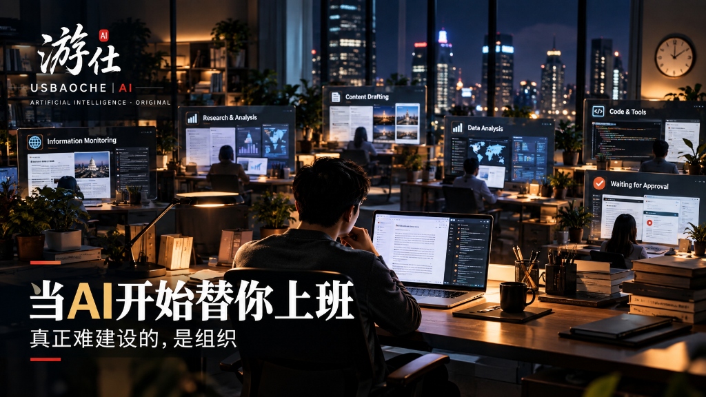 当AI开始替你上班，真正难建设的，是组织 封面配图