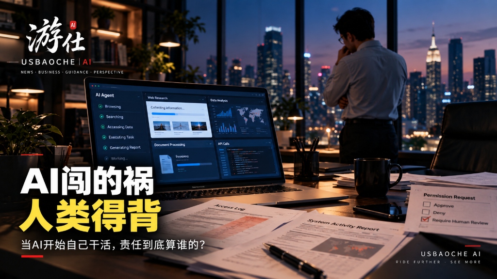 AI闯的祸，人类得背 — 当AI开始自己干活，责任到底算谁的？ 封面配图