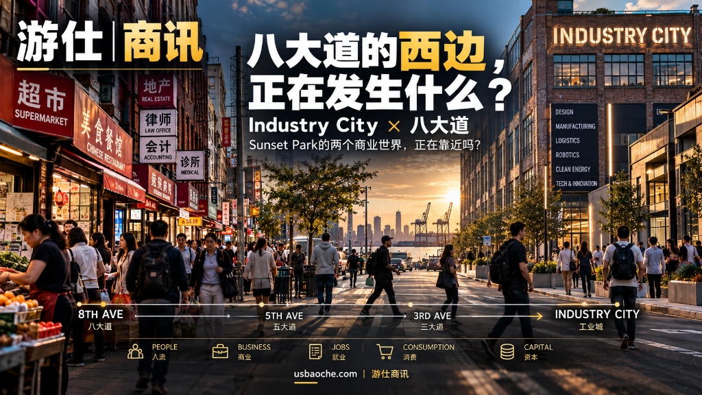 八大道的西边，正在发生什么？ Industry City × 八大道 Sunset Park 的两个商业世界 封面配图