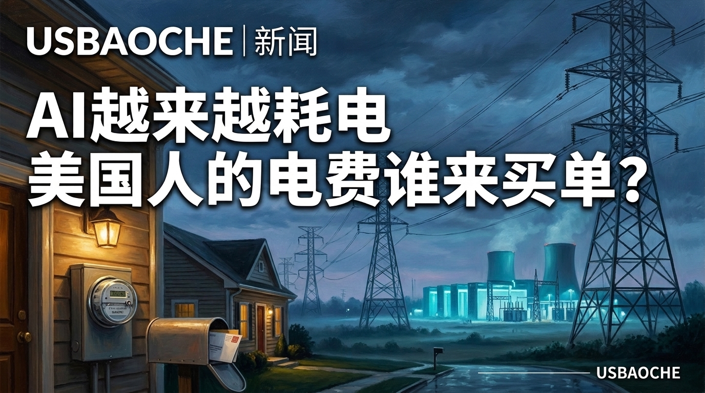 AI越来越耗电，美国人的电费谁来买单？