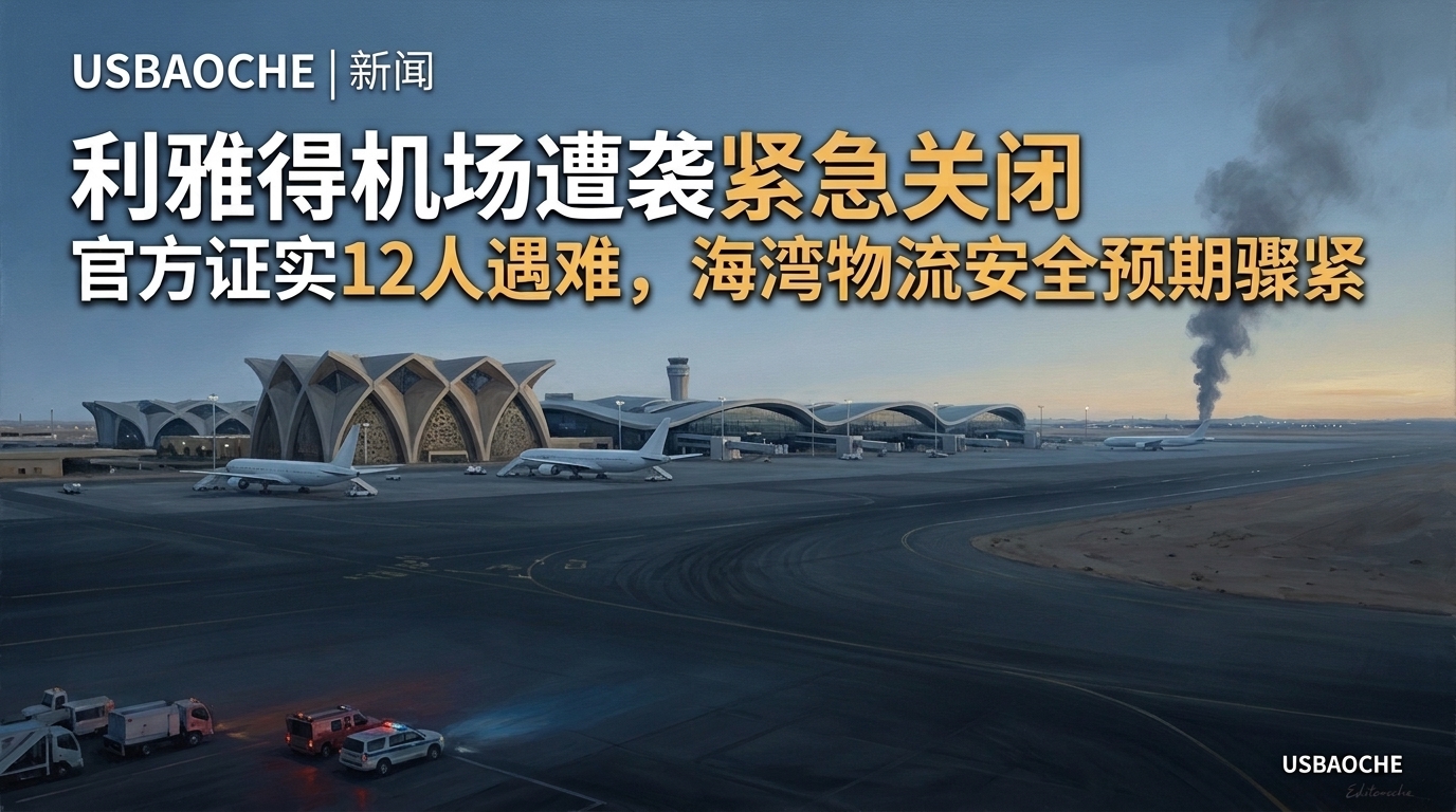 利雅得国际机场遇袭临时停航：官方通报12人遇难，海湾物流安全预期骤紧